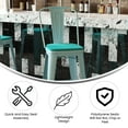 thumbnail image 6 of BizChair Commercial Grade 30" High Mint Green Metal Indoor-Outdoor Barstool with Back with Mint Green Poly Resin Wood Seat, 6 of 13