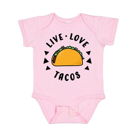 

Inktastic Live Love Tacos Gift Baby Boy or Baby Girl Bodysuit