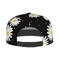 thumbnail image 4 of Haiem Daisies Flowers Classic Snapback Cap Flat Bill Hat Baseball Cap Adjustable Size Cotton Dad Hat, 4 of 9