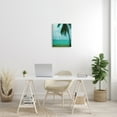 thumbnail image 2 of Stupell Industries Tropical Coast Palm Tree Silhouette Distressed Scratch Pattern, 16 x 20, Design by Ashley Calhoun, 2 of 5
