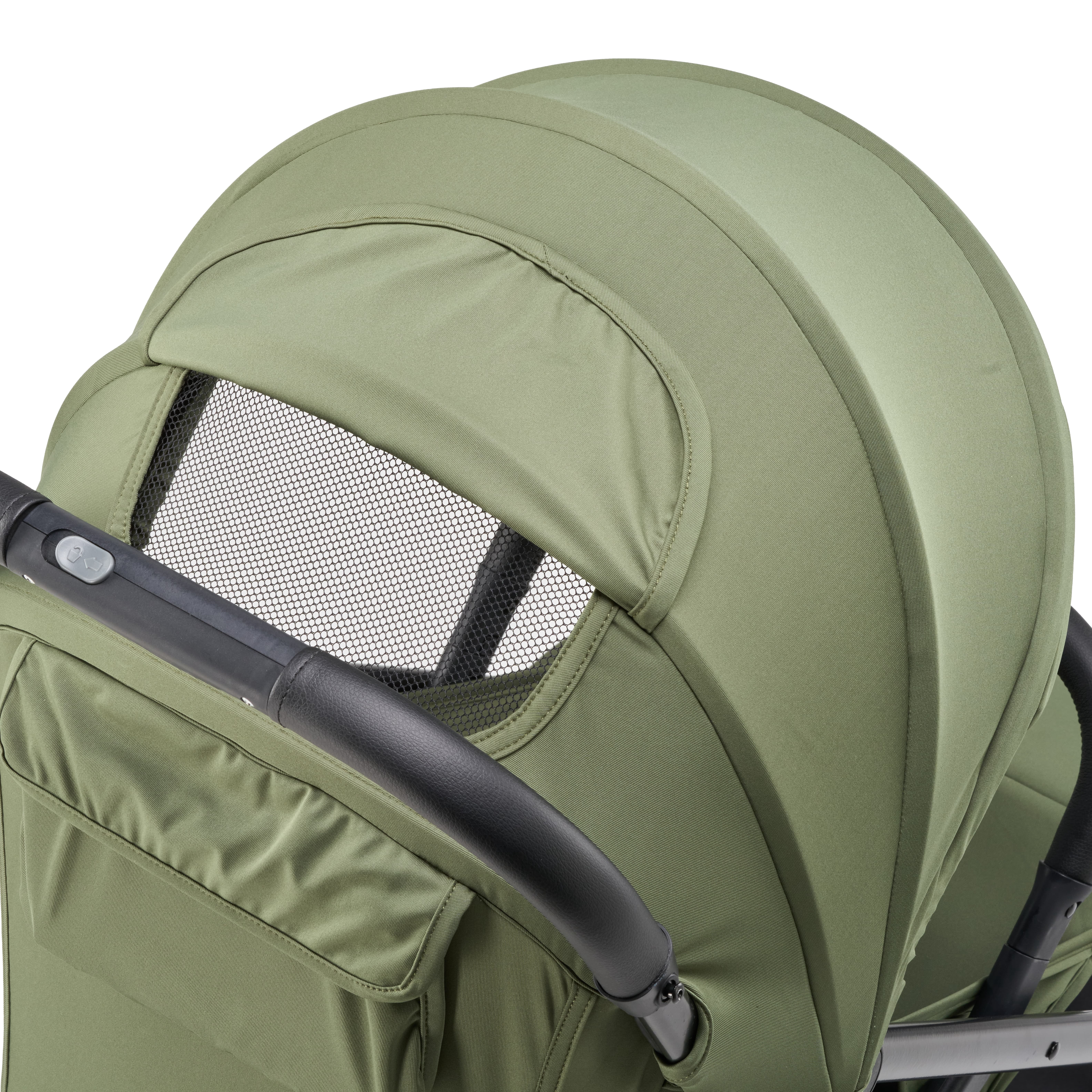 Parent's Choice Quick Fold Baby Stroller with Full-reclining Backrest, Compact and Lightweight Design for travel convenience, Olive Green