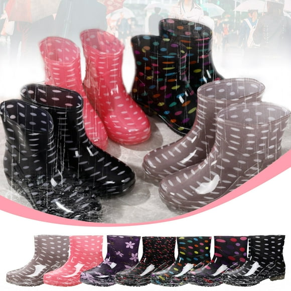 Women's Rain Boots Waterproof Rubber Baby Boots Water Rain Boot Pvc Rainproof Shoe Women Rubber Boots Brown 41