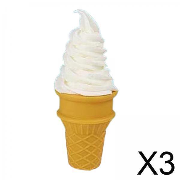 3 Modelos De Comida De Cono De Helado Falso Para Exhibición De Postres, Accesorios Para Fotos, Decoración De Escritorio, Color
