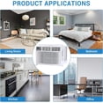 thumbnail image 5 of 12000 BTU Window Air Conditioner with Remote, Quiet AC for Rooms Up to 550 Sq. Ft., 3 Cooling and Fan Speeds, LED Display, Auto Restart, Easy Install, 5 of 7