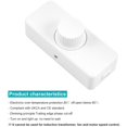 thumbnail image 4 of Adjustable led dimmer switch 100w 220v for incandescent halogen lamps white, 4 of 4