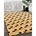 thumbnail image 2 of Ahgly Company Indoor Rectangle Abstract Chrome Gold Yellow Abstract Area Rugs, 3' x 5', 2 of 6