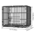 thumbnail image 2 of Dog Crates For Large Dogs Folding Mental Wire Crates Dog Kennels Outdoor And Indoor Pet Dog Cage Crate With Double Doo, 2 of 8