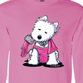 thumbnail image 4 of Inktastic Material Girl Westie Dog Long Sleeve T-Shirt, 4 of 5