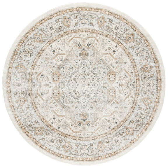 SAFAVIEH Isabella Zander Oriental Area Rug, Cream/Beige, 4' x 4' Round