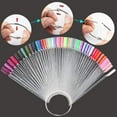 thumbnail image 3 of 150pcs Clear Nail Swatches Sticks, Transparent Fan-shaped Nail Polish Display Board Nail Art Tips Practice Sticks, 3 of 7