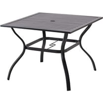 Sophia & William Outdoor Metal Square Dining Table for 6 Chairs