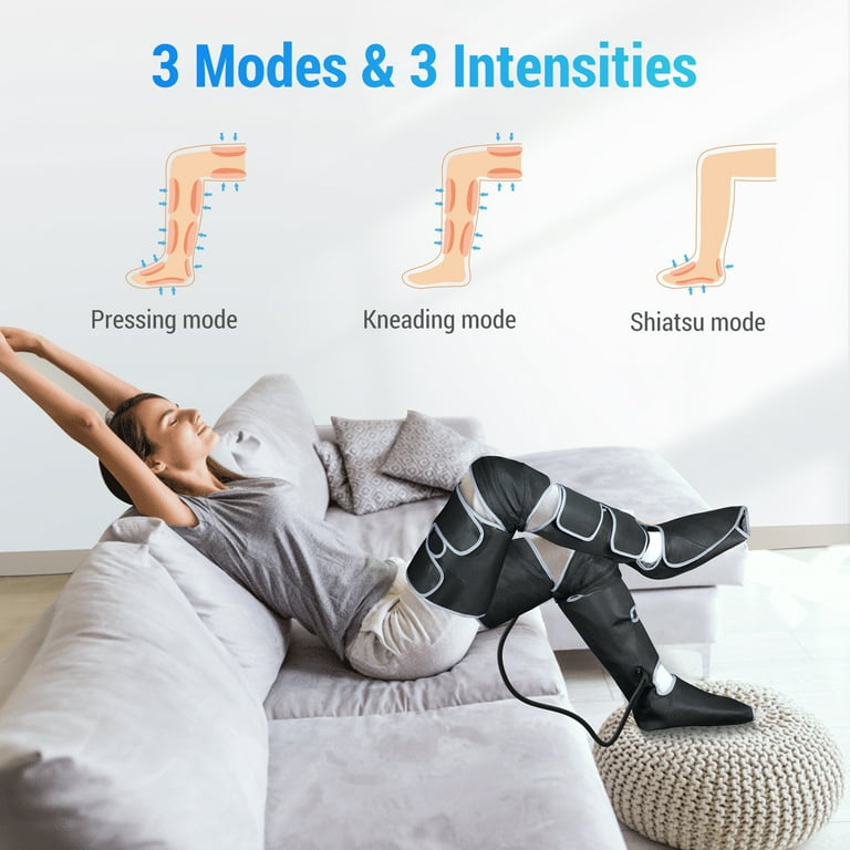 Free Shipping Comfier Leg Massager for Circulation Air Compression Calf Knee Foot Massager with Heat Leg Wraps Massage Boots for Pain Relief Mothers Day Gifts Walmart