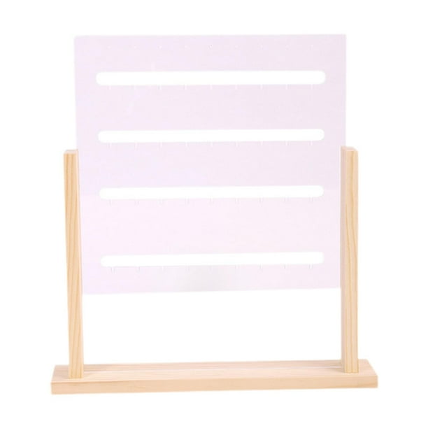 Organizador de joyas de acrílico para pendientes, tocador, soporte para joyas, soporte estable para joyas, estante de almacenamiento para collares