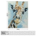 thumbnail image 4 of BCIIG Giraffe Theme Soft Fleece Blanket for All Seasons Lightweight Throw Blanket Living Room Sofa Decor Gifts Blanket 40x50in, 4 of 6