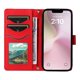 thumbnail image 2 of For iPhone 16e Wallet Case Rhombus Leather Phone Cover - Green, 2 of 5