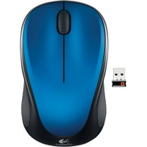 Logitech M317 Wireless Mouse - Optical - Wireless - Radio Frequency - 2.40 GHz - Blue, Black - USB - 1000 dpi - Scroll Wheel - 3 Button(s) - 1 Programmable Button(s) - Small Hand/Palm Size - Symmet...