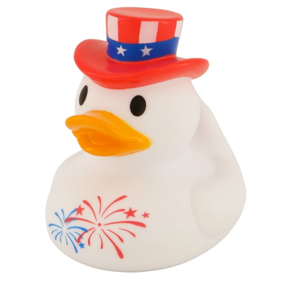 Infantino 4th of July Rubber Duck Bath Toy for Infants 3 Months