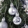 thumbnail image 5 of Relax love 34pcs Christmas Ornaments Balls, 4cm  Shatterproof  Christmas Tree Hanging Balls Pendant Decor,Silver, 5 of 8