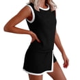 thumbnail image 2 of Idoravan 2 Piece Sets for Women Summer Women's Casual Fitness Colorblock Split Back Tank Top Shorts Set, 2 of 8