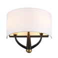 thumbnail image 3 of Varaluz Patchwork 2-Lt Sconce - Black/Satin Brass, 3 of 4