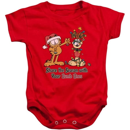 

Garfield Share The Season Unisex Baby Snapsuit Red MD (12 Mos)