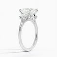 thumbnail image 2 of Dash Jewel 2.1 Ct Princess Cut Diamond Rings - 14K White Gold Over Ring - Engagement Prong Setting Ring for Women's - Stackable Diamond Rings On Clearance - Wedding B Stone Rings for Girlfriend, 2 of 6