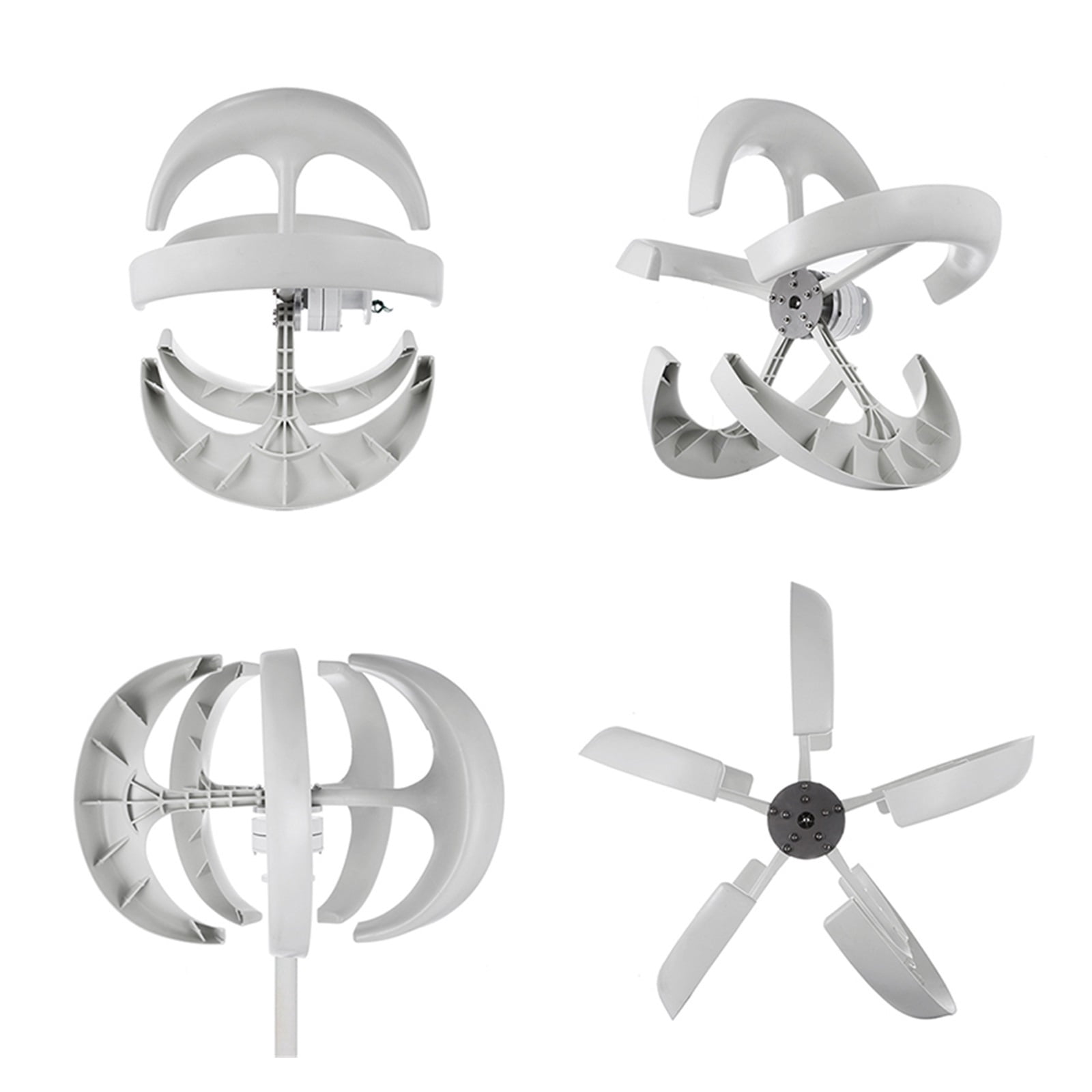 Low Noise Windmill 3000W Vertical Axis Wind Turbine Generator 12V 24V 48V With MPPT Controller For Home Use ,Optimize Wind Energy Utilization