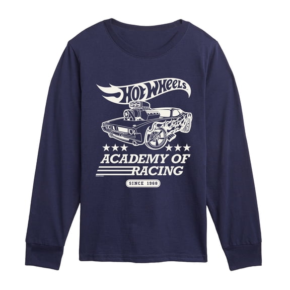 Hot Wheels - Racing Academy - Youth Boys Long Sleeve Graphic T-Shirt