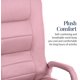 thumbnail image 5 of Songqin Swivel Gaming Chair 360 Degree Multipurpose Floor Chair Rocker for TV, Reading, Playing Video Games w/Lumbar Support, Armrest Handles, Adjustable Foldable Backrest - Pink, 5 of 16