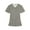 04 Gray, variant on Scrub Top for Woman Stretch Women's Tops Short Sleeve V Neck Solid Color Casual Light Plus Size with Pockets Blue Size 2XL