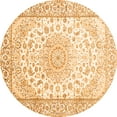 thumbnail image 1 of Ahgly Company Indoor Round Medallion Orange Traditional Area Rugs, 3' Round, 1 of 1