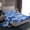 Blue, variant on Feelyou Blue Love Heart Twin Sheet Sets for Teens, Cartoon Buffalo Plaid Twin Fitted Sheet, Romantic Valentine's Day Flat Sheet, Luxury Bedroom Decor, 3-Piece