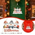 thumbnail image 1 of Custom Door Hanger Sign For Front Door Welcome Housewarming With Elegant Design For Outdoor Indoor Use Decorative Pictures for Kitchen Wall Candle Holder Front Door Christmas Decorations Wall Home, 1 of 3