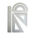 thumbnail image 5 of 4 in 1 Metal Ruler Aluminum Alloy Angle Ruler Protractor Triangle Ruler Multifunctional Measuring Tools Set Square Goniometer ,Woodworking Protractor, 5 of 5