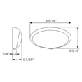 thumbnail image 2 of Optronics Porch Light RVPLL13CBP LED; 12.8 Volt DC; 0.32 Amp; Oval; Clear Lens; 6-3/8 Inch Length x 3-5/16 Inch Width; Surface Mount; Black Housing; With Switch, 2 of 2