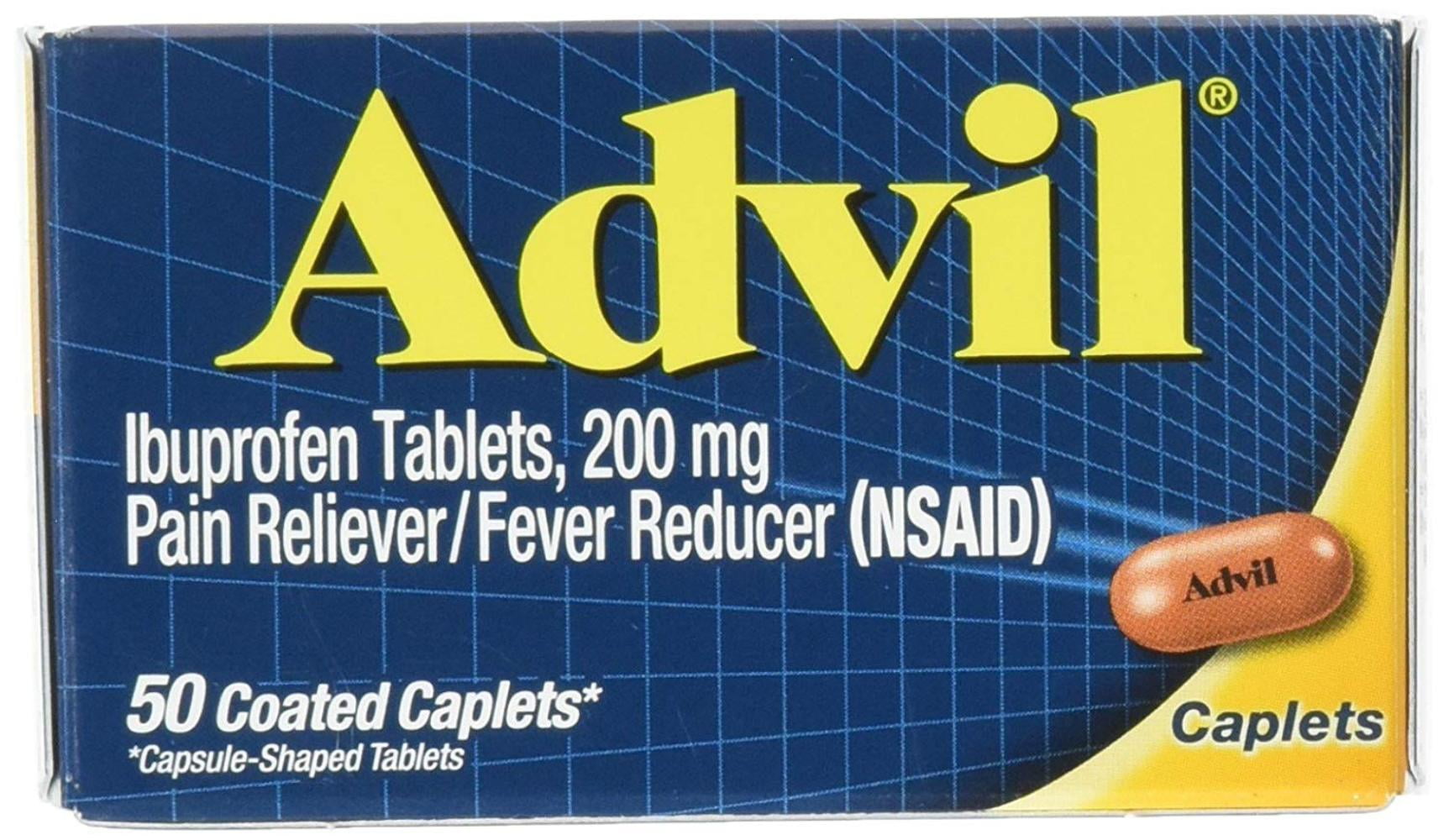 Coated Caplets, 50 ct, Pain Relief By Advil