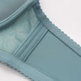 thumbnail image 6 of Riecok Comfort Bras for Women Pius Size Thin Gathered Underwire Soft Breathable Daliy Sport Underwear Bras Green 48, 6 of 7