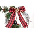 thumbnail image 2 of Husfou Christmas Decoration Lighted Wreath Snowman Wreath with Hat and Bow for Front Door Home Wall Decor, 2 of 6