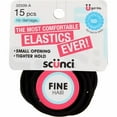 thumbnail image 6 of Scunci Black Fine Hair Elastics (Pack of 20), 6 of 8