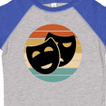 thumbnail image 4 of Inktastic Theater Masks Acting Gift Retro Sunset Boys or Girls Toddler T-Shirt, 4 of 5
