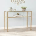thumbnail image 3 of SEI Furniture Jaymes Console en Métal et Verre Doré en Or Doux, 3 of 3