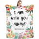 thumbnail image 1 of LHSHID Bible Verse I Am with You Always Jesus Blanket Secret Sister Gifts for Women Christian Birthday Gifts for Women Cozy Plush Religious Prayer Blanket 40x50in, 1 of 1