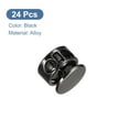 thumbnail image 3 of Unique Bargains 24pcs Metal Cord Locks, Double Hole Spring Toggle Stopper Cord Stops Fastener Toggles for Clothes Black, 3 of 5