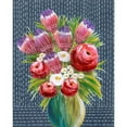 thumbnail image 3 of Moore, Regina 20x24 Black Modern Framed Museum Art Print Titled - Bashful Bouquet I, 3 of 5