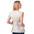 thumbnail image 2 of Playera Maternidad Algodón Cómoda Ropa Embarazo Playera Mujer Básica Sin Mangas Color Beige, 2 of 4