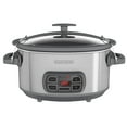 thumbnail image 2 of BLACK+DECKER® Digital Slow Cooker, 7 Quart Capacity, Three Heat Settings, Stainless Steel, 2 of 5