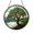 Stained Glass 5.9 Inch, variant on Willow Tree Landscape Theme Fantasy Stained Glass Window Hanging, Decorative Nature Glass Suncatcher Art