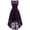 Grape, variant on Dressystar Women Vintage Floral Lace Sleeveless Hi-Lo Swing Formal Cocktail Party Dress
