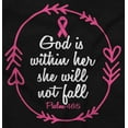 thumbnail image 2 of Breast Cancer Awareness Faith in God Womens Slim Fit Graphic Tee Brisco Brands S, 2 of 5