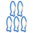 thumbnail image 5 of WHAMVOX 5 Pcs Outdoor Carabiner Outdoor Safety Buckle 6.00X3.20X0.50CM Blue, 5 of 8
